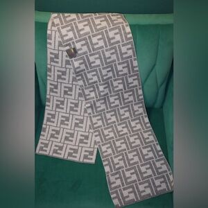 Pre-Loved Fendi Gray Scarf